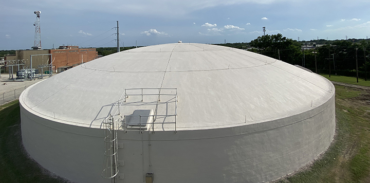 5.0 MG Water Storage Tank Rehab in Lavon, TX