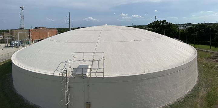 Rehabilitación de un depósito de agua de 5,0 MG en Lavon, TX