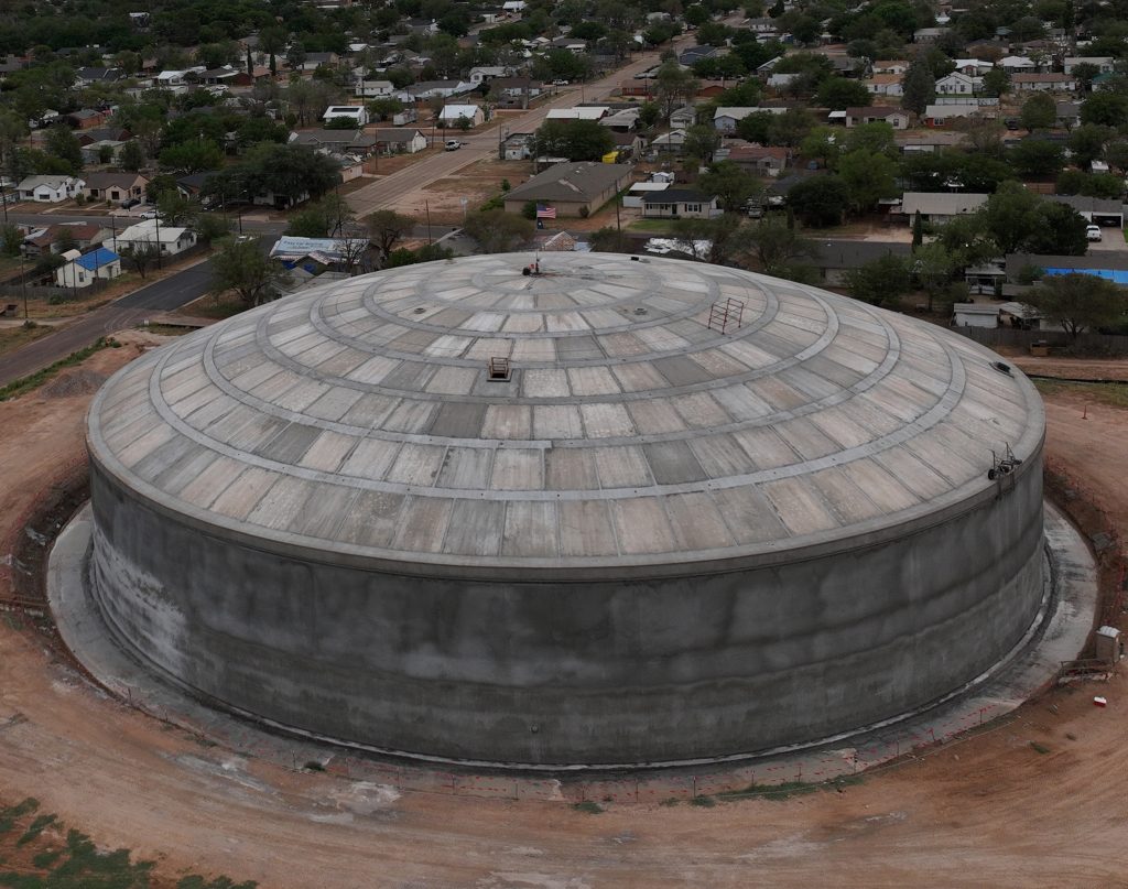 Tanque de almacenamiento subterráneo de 14,0 MG en Lamesa, TX